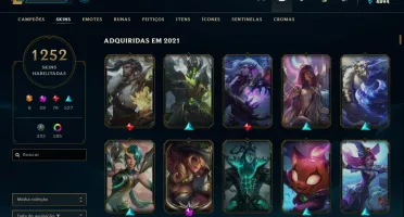 V> CONTA NO LOL ,1246 SKINS PAX TF , 180 CHROMAS , SKINS TFT