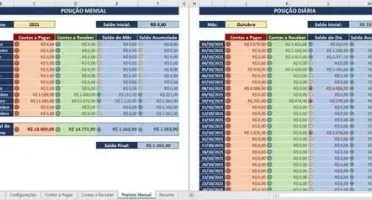 Planilha Contas A Pagar E Receber