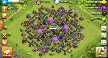 CLASH OF CLANS CV 9 LVL 106