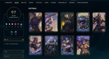 Platina 2 com 130 Champs e 92 Skins ( ADC / MID / TOP )