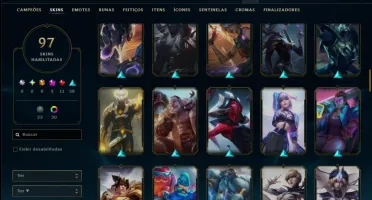 Platina 2 com 130 Champs e 92 Skins ( ADC / MID / TOP )