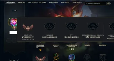 Bronze 4 com 35 Champs e 6 Skins