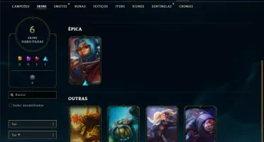 Bronze 4 com 35 Champs e 6 Skins