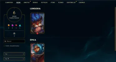 Bronze 4 com 35 Champs e 6 Skins