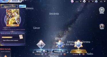 SAINT SEIYA AWAKENING - COM GEMAS AVANÇADAS E LIVROS