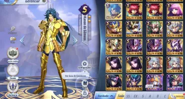 SAINT SEIYA AWAKENING - COM GEMAS AVANÇADAS E LIVROS
