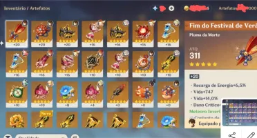 Ar51 Mona+Zhongli+Vent+Tartaglia+Klee+Albedo +Todos 4* cons