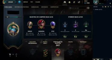 CONTA UNRANKED LVL 120 / 35 SKINS