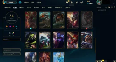 CONTA UNRANKED LVL 120 / 35 SKINS