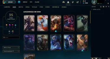 CONTA UNRANKED LVL 120 / 35 SKINS