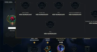 Unranked com 60 Champs e 58 Skins