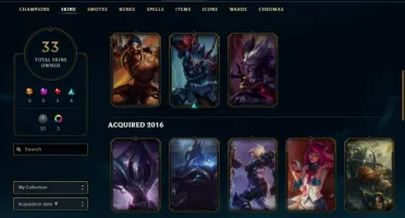Conta Unranked - 100 campeões - 33 skins ( Preço Bom )