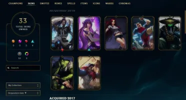 Conta Unranked - 100 campeões - 33 skins ( Preço Bom )