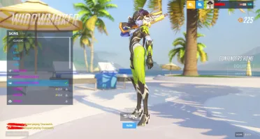 Conta overwatch mestre com varias golden gun e skins