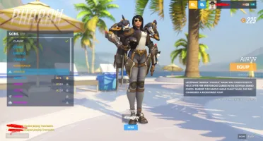 Conta overwatch mestre com varias golden gun e skins