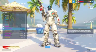 Conta overwatch mestre com varias golden gun e skins