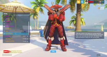 Conta overwatch mestre com varias golden gun e skins