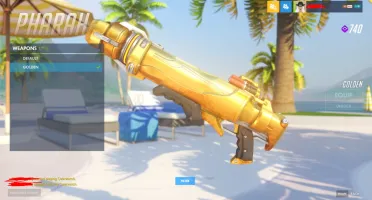 Conta overwatch mestre com varias golden gun e skins