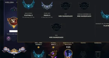 Platina 2 com 85 Champs e 52 Skins