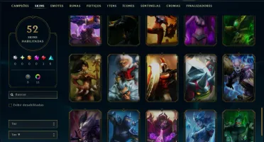 Platina 2 com 85 Champs e 52 Skins