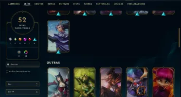 Platina 2 com 85 Champs e 52 Skins