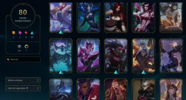 Conta LOL d4 80 skins
