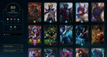 Conta LOL d4 80 skins