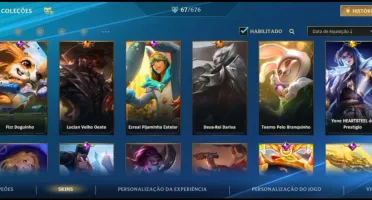 Conta com 67 skins e coleção HEARTHSTEEL.
