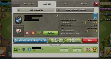 CLÃ NÍVEL 14 CLAN ÓTIMO HISTÓRICO GUERRAS COM BANNER 200v
