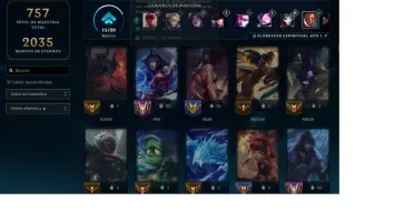Conta League of Legends lvl 551