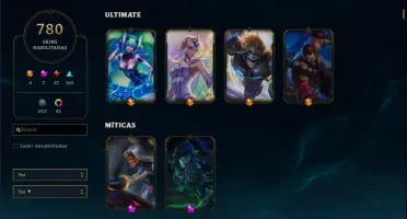 Conta com 781 skins