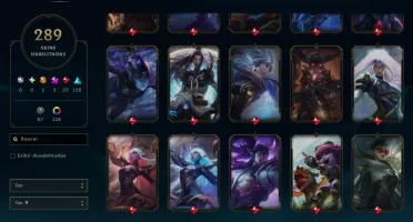 Conta Lol Level 918 100% Segura 289 Skins