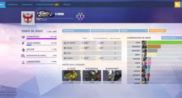 Conta Overwatch EX Grão Mestre 15 Armas Douradas