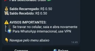 Bot Telegram Sms Número Virtual - Script Python - 2026