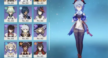 Ar55. Ganyu. Zhongli, Mona c1, diluc, keqing