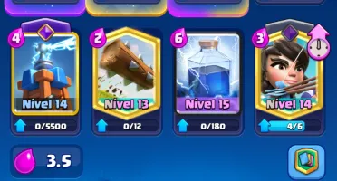 Conta de clash Royale, bem upada