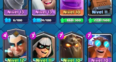 Conta de clash Royale, bem upada
