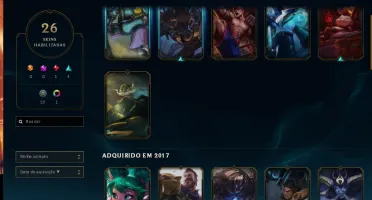 CONTA OURO 4 FLEX - OURO 5 SOLO / VARIAS SKINS E CAMPEÕES