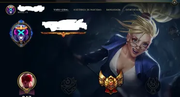 CONTA OURO 4 FLEX - OURO 5 SOLO / VARIAS SKINS E CAMPEÕES