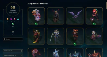 Conta Com 10 Anos - 336 Skins - Todos Champions - Plat 1