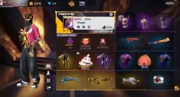 Conta Free fire MUITO gemada e antiga