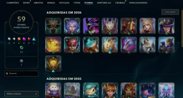 Conta Lol diamante 4 65 pdl, 82 champs, honra 5, bom mmr