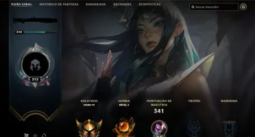 Conta de lol nivel 312, 77 skins barata