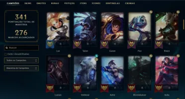 Conta de lol nivel 312, 77 skins barata
