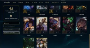 Conta Bronze 4 com 6 Skins e 27 Champs