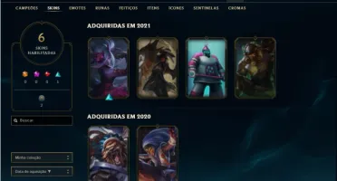 Conta Bronze 4 com 6 Skins e 27 Champs