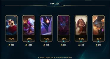 Conta Bronze 4 com 6 Skins e 27 Champs