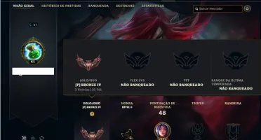 Conta Bronze 4 com 6 Skins e 27 Champs