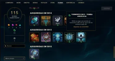 Conta unranked com neo pax sivir, rammus rei e kayle juiza