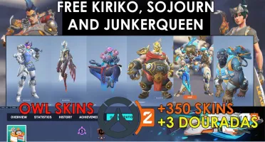 (PC) CONTA OVERWATCH, 350+ SKINS, 3 ARMAS DOURADAS, ETC.